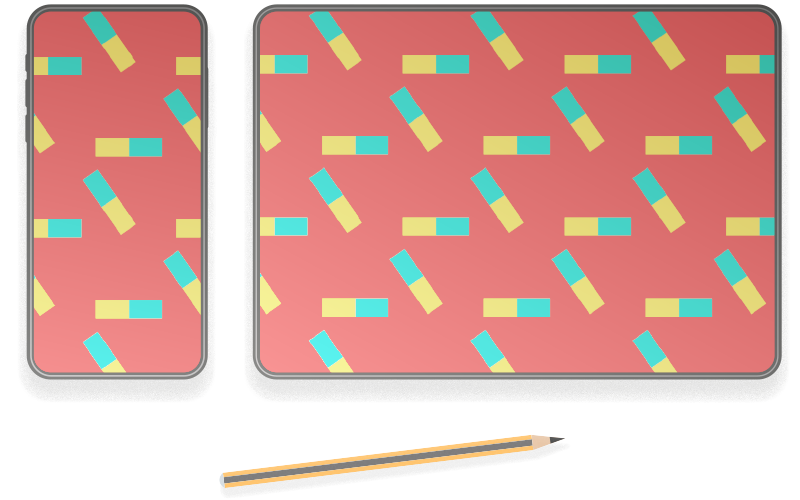 LitPattern designs on mobile and tablet